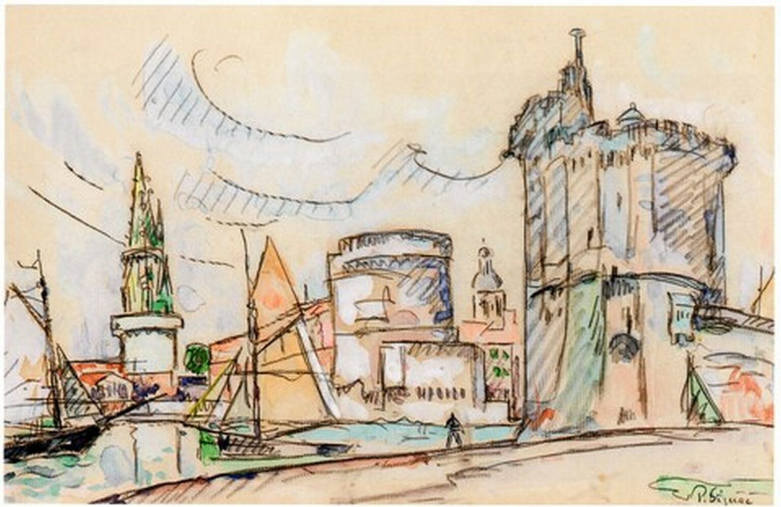 Signac Le Port de La Rochelle (c. 1920)