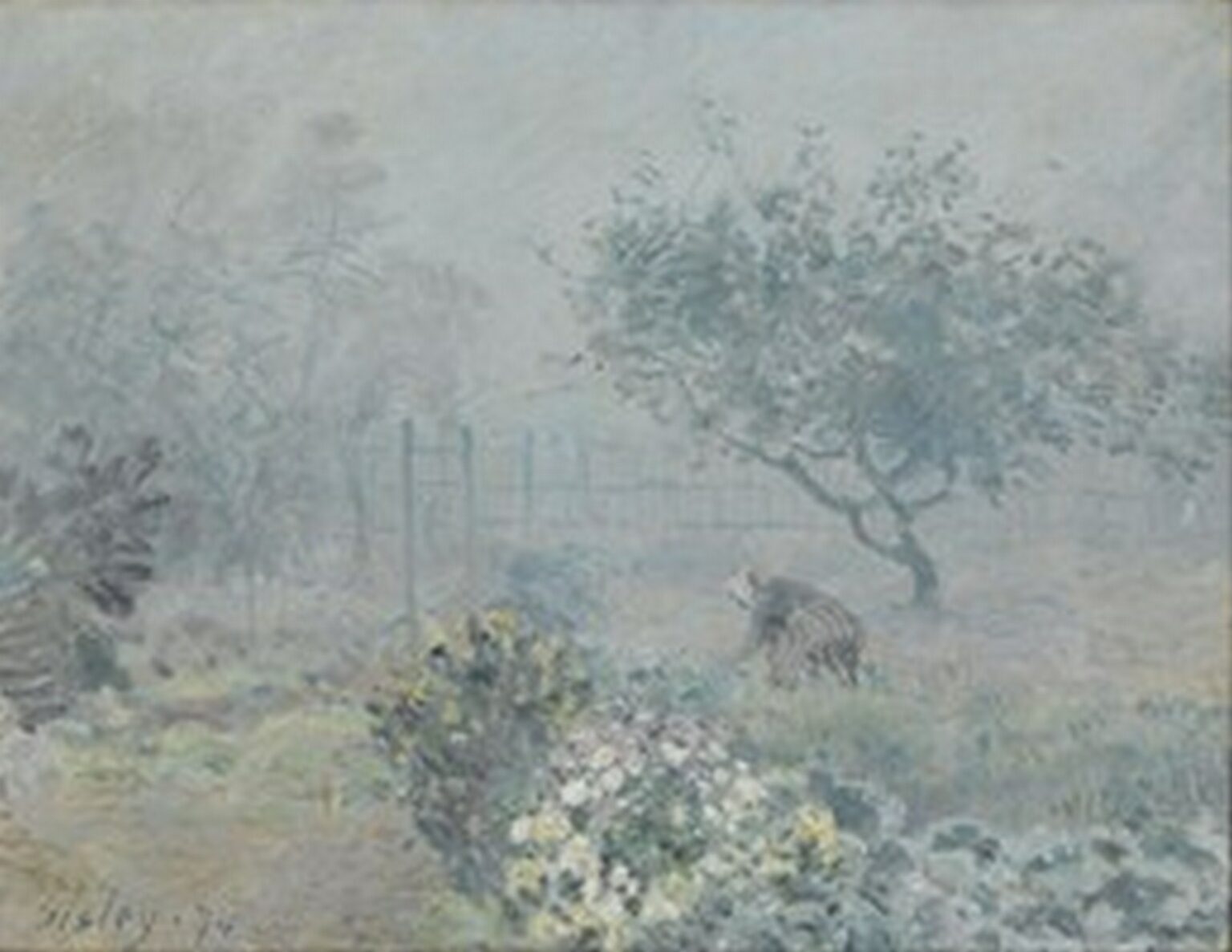 Sisley Le brouillard, Voisins (1874)