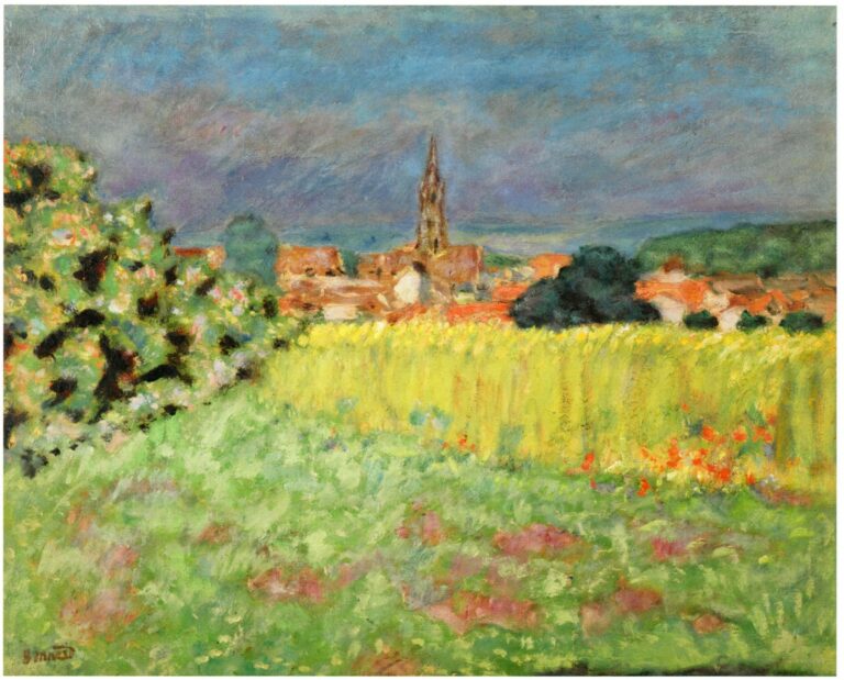 Bonnard Le champ de blé devant l'eglise (c. 1907)