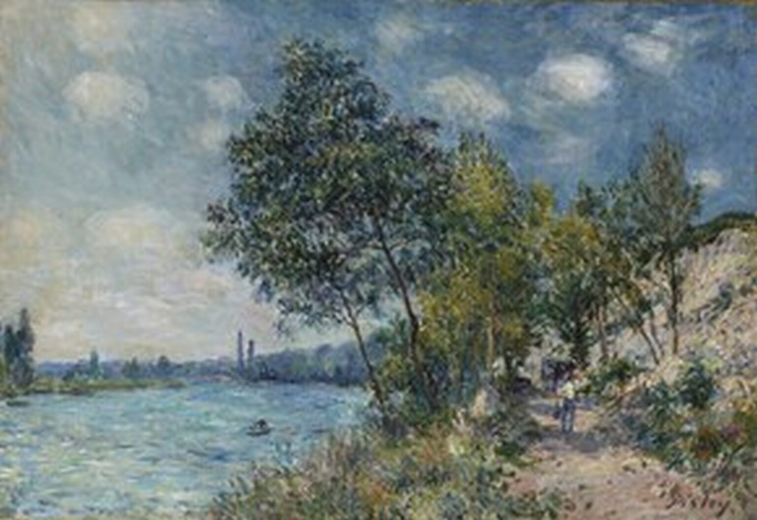 Sisley Les Carrières a Veneux au soleil (Le matin, 1880)