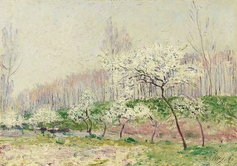 Sisley Les Pommiers en fleurs (1890)