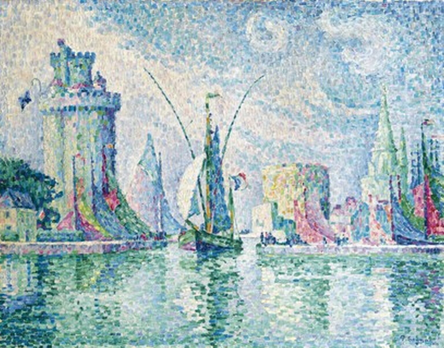 Signac Les Tours Vertes, La Rochelle (1913)