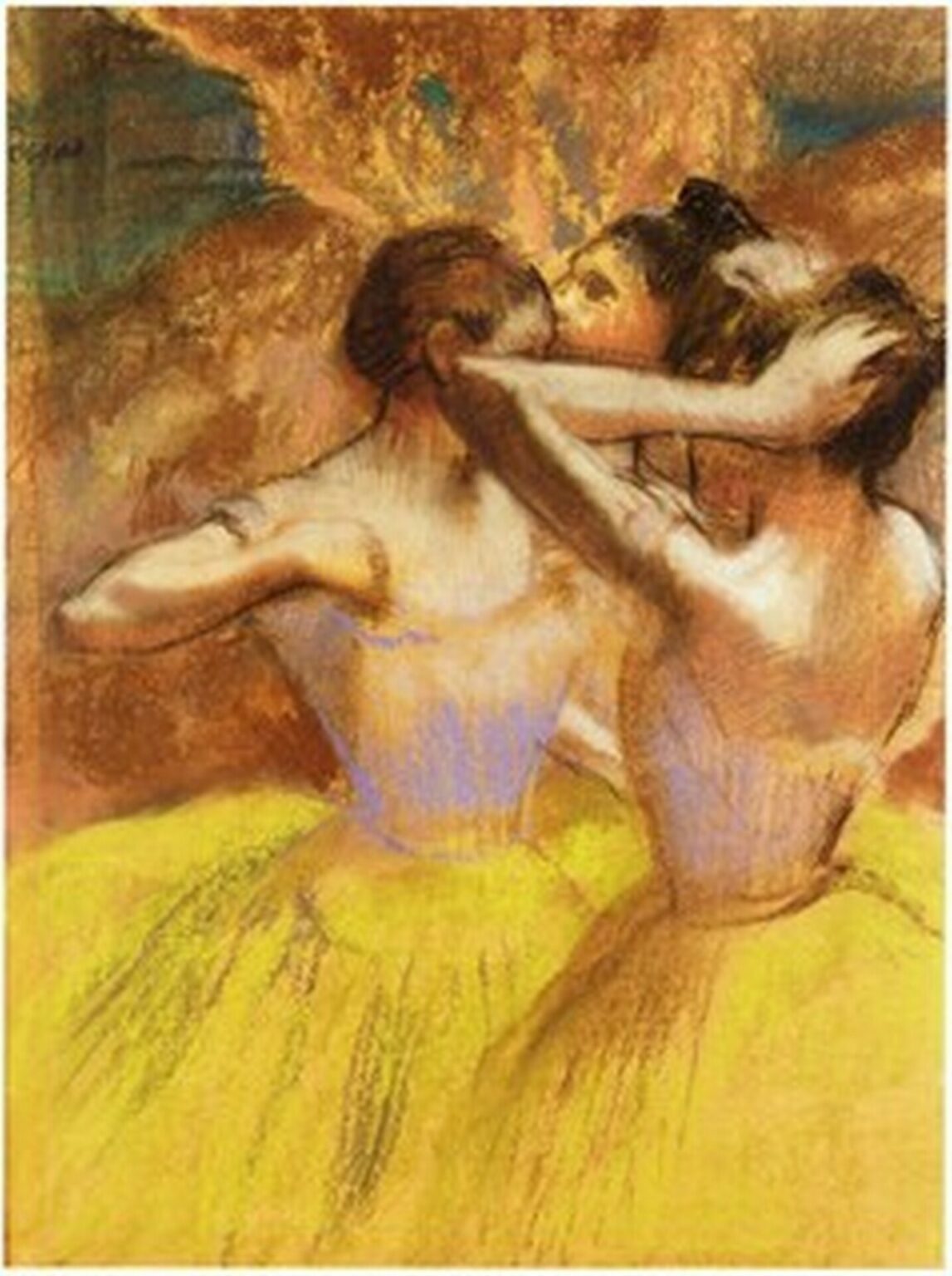 Degas Les trois danseauses jaunes (1897)