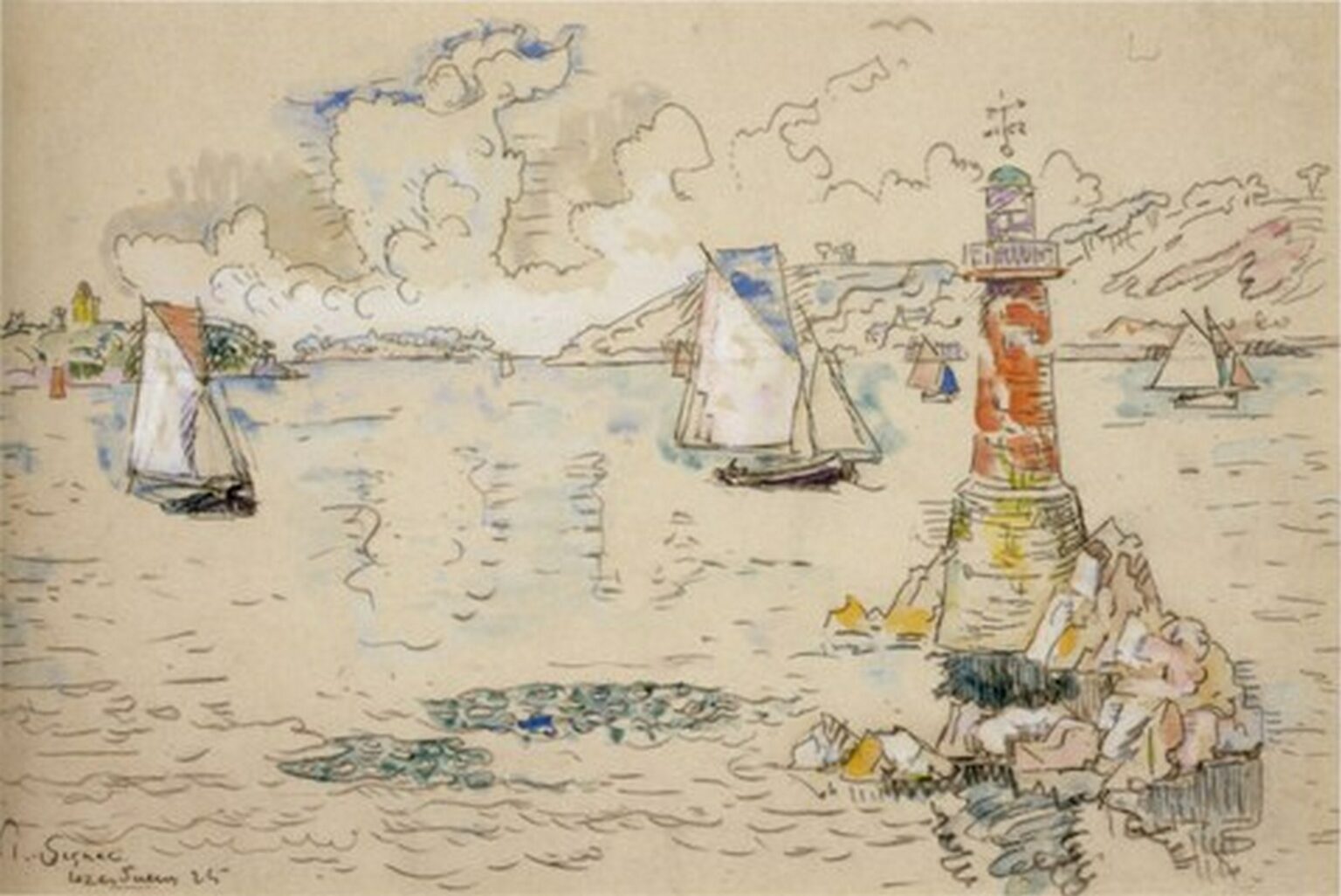 Signac Lézardrieux (1925)