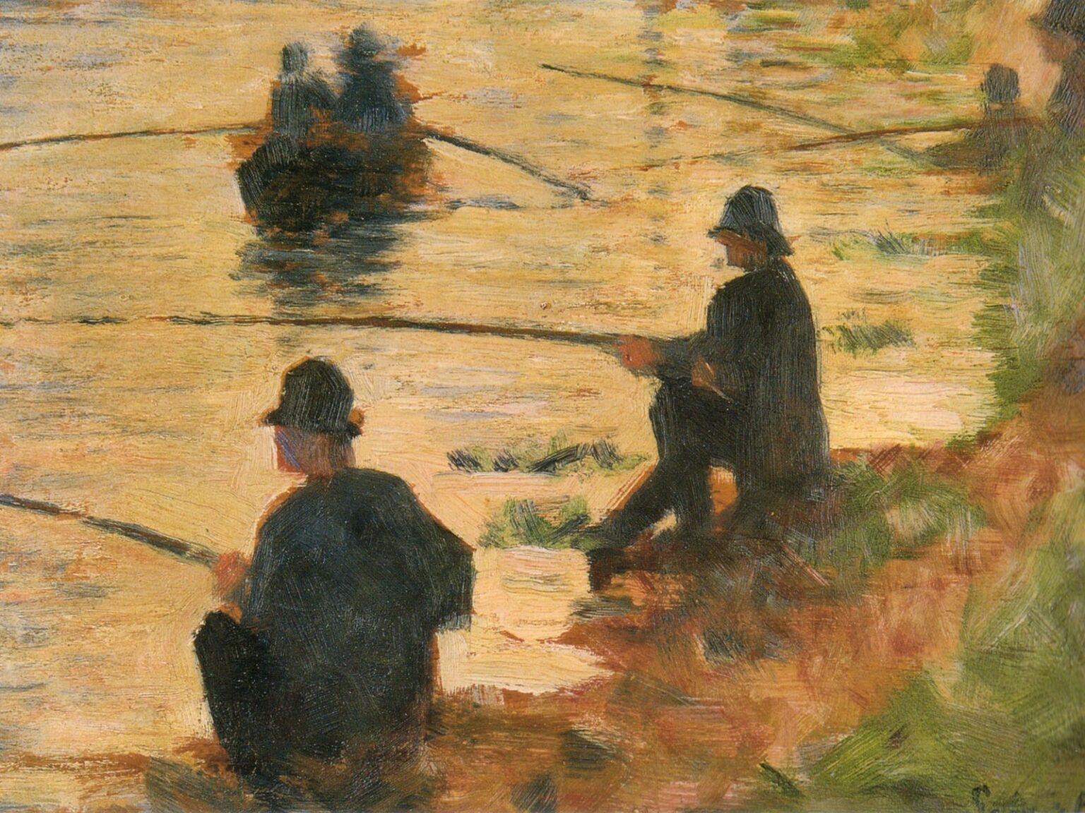 Seurat Line fishermen (1883)
