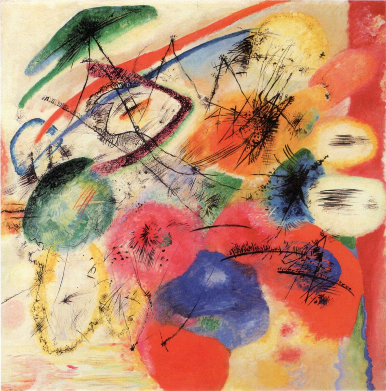 Kandinsky Líneas negras I (1913)