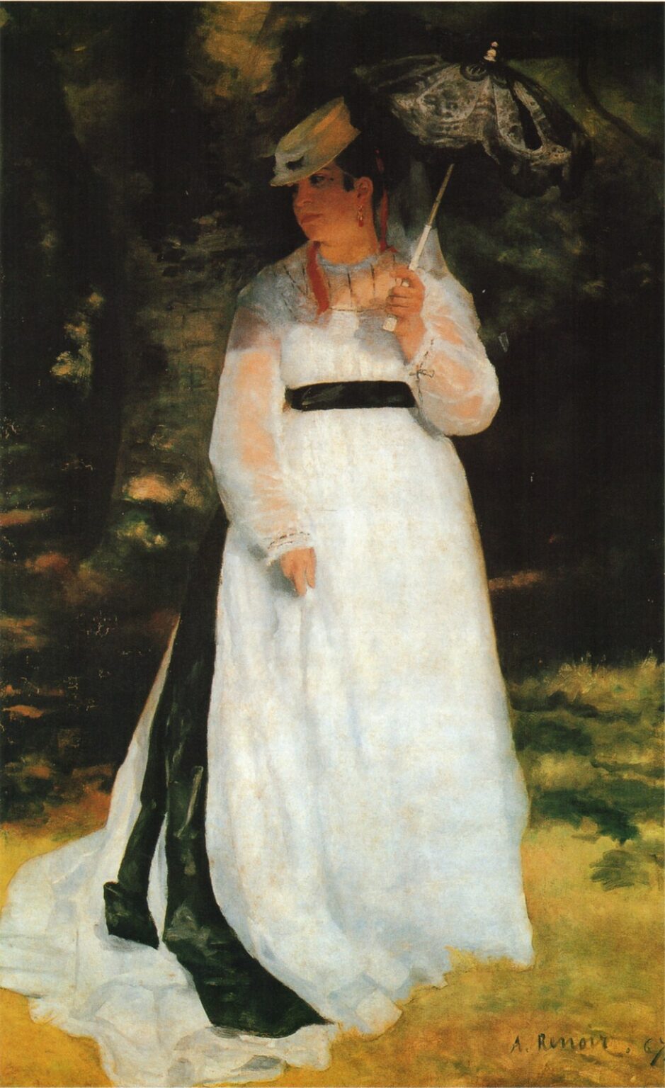 Renoir Lise con sombrilla (1867)