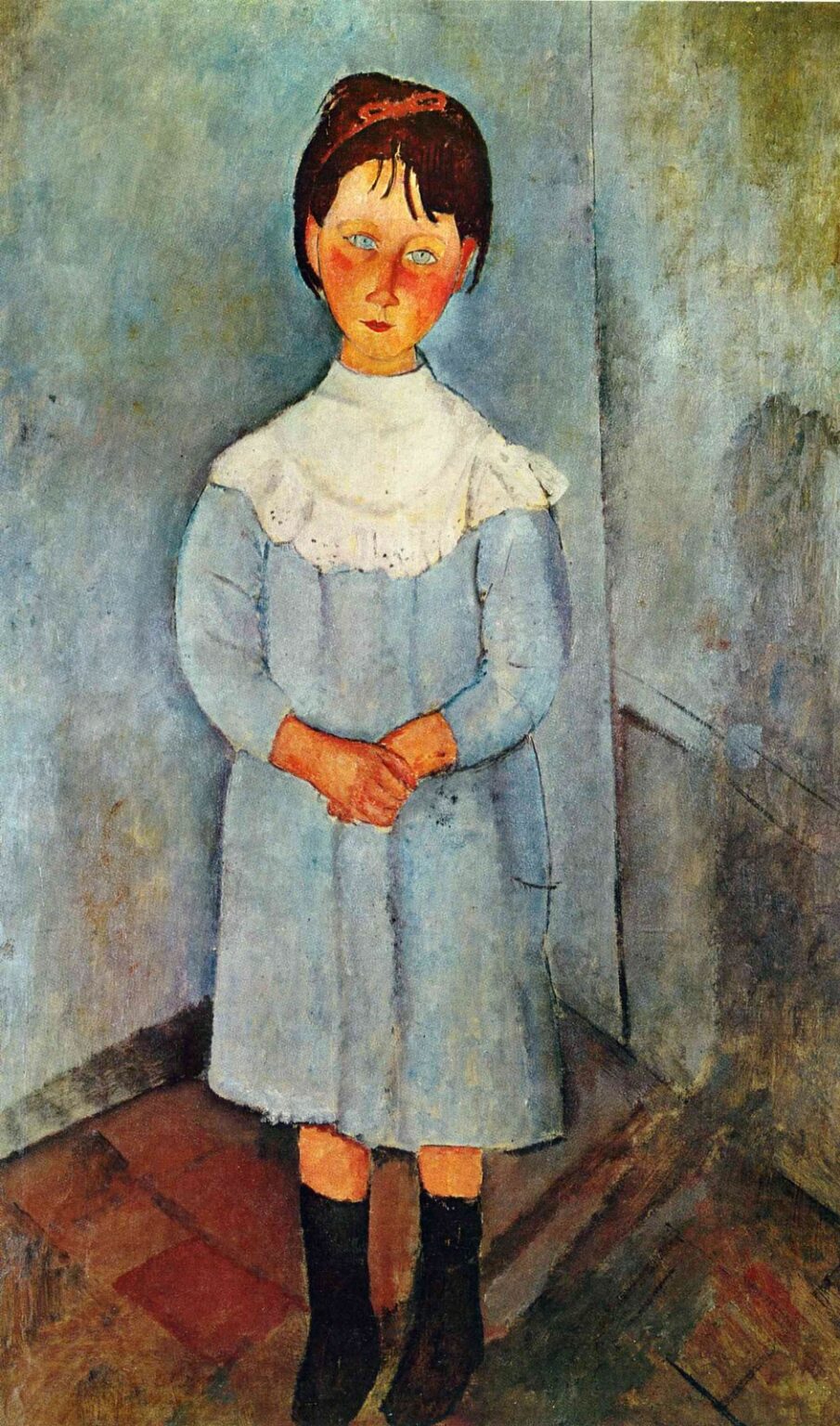 Modigliani Little girl in blue (1918)
