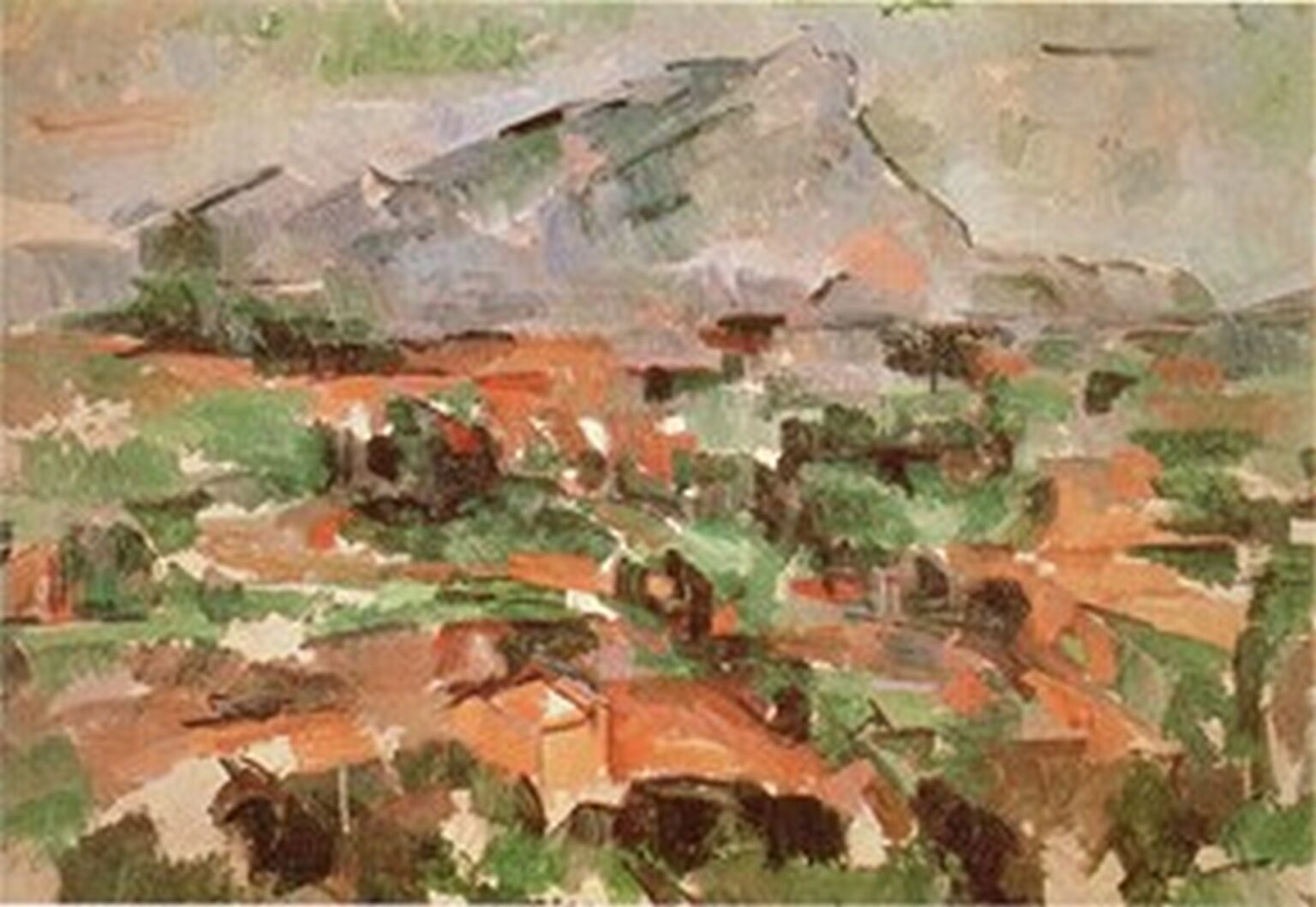 Cézanne Llanura con el monte Sainte-Victoire (1904-06)