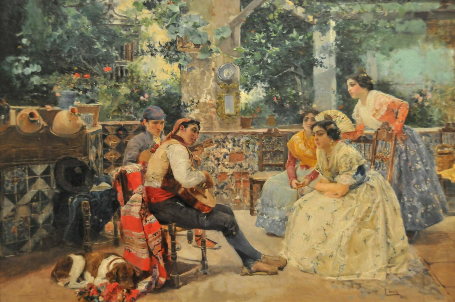 Sorolla Los guitarristas, costumbres valencianas (1889)