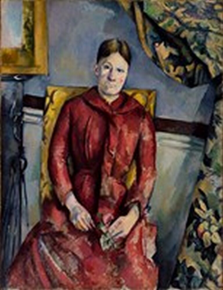 Cézanne Madame Cézanne (Hortense Fiquet) in a Red Dress (1888-90)