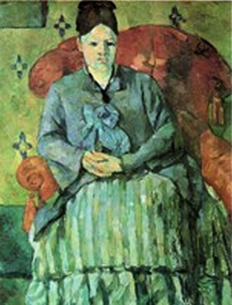 Cézanne Madame Cézanne en una butaca roja (h. 1877)