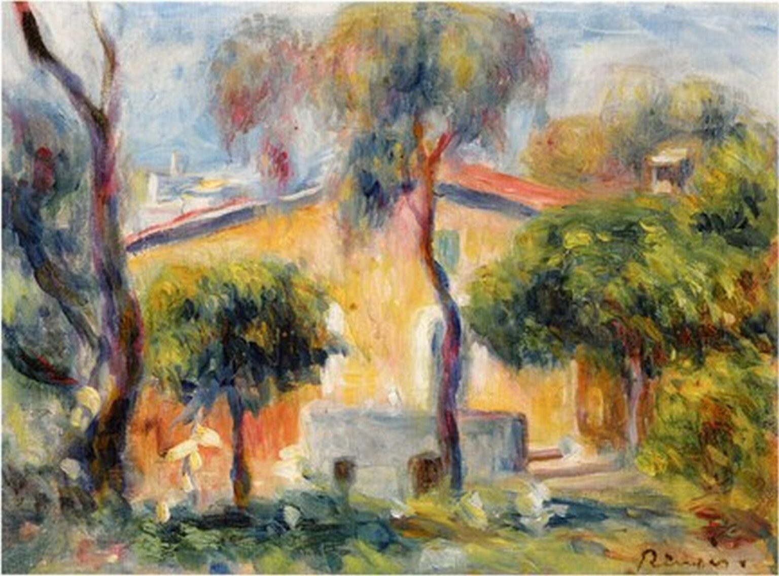 Renoir Maisons à Cagnes (1908)