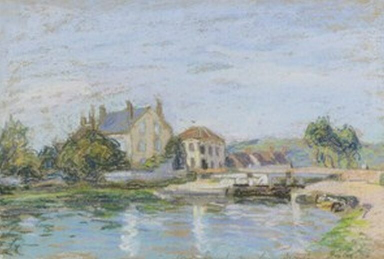 Sisley Maisons au bord de l'écluse de la Gazonne
