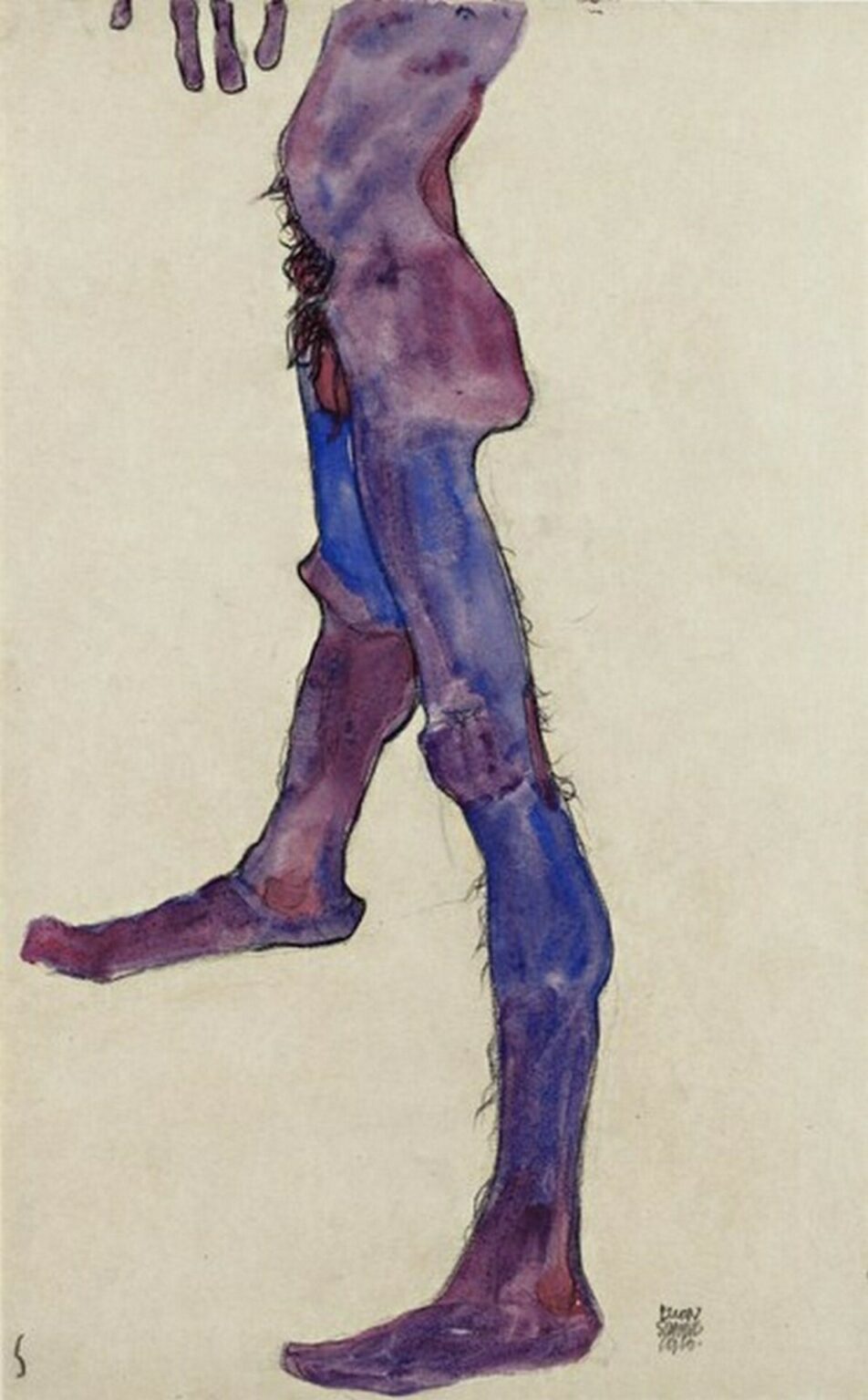 Schiele Male Lower Torso