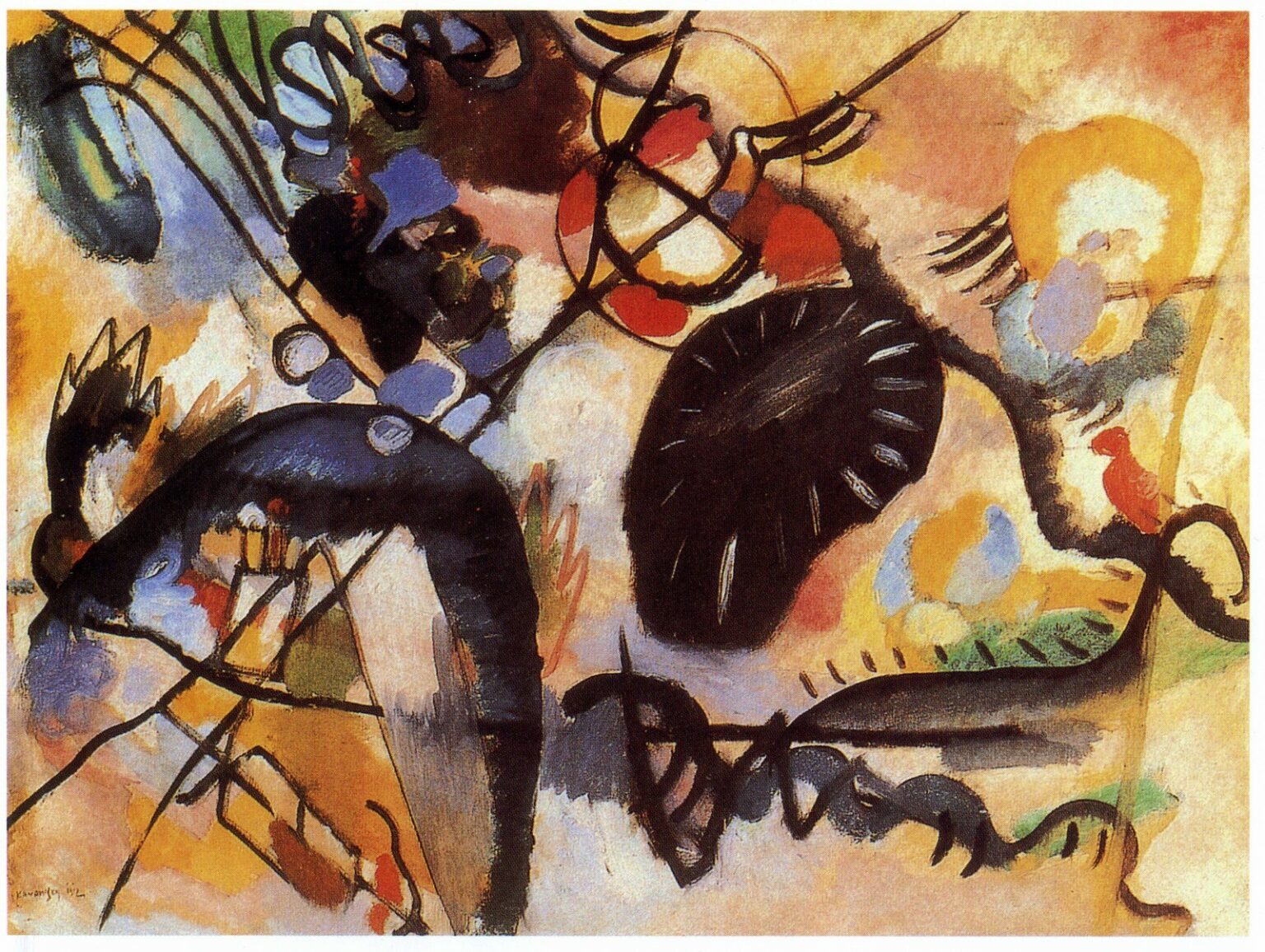 Kandinsky Mancha negra I (1912)