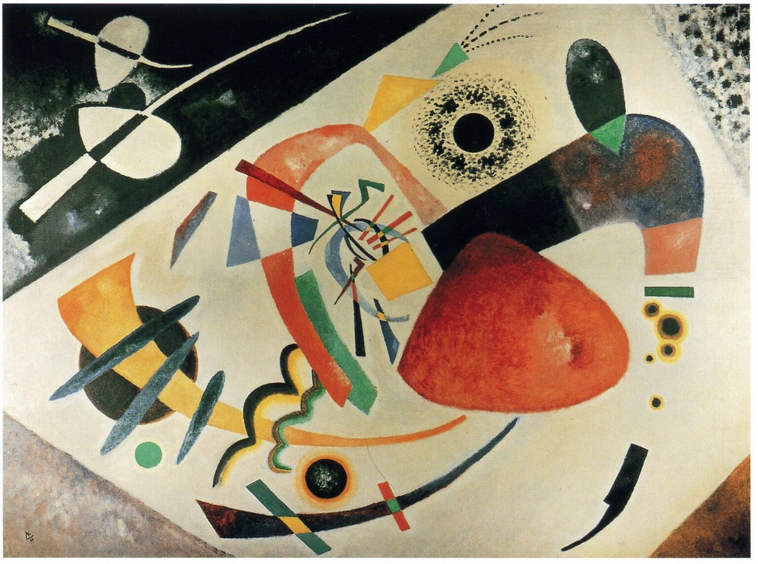 Kandinsky Mancha roja II (Roter Fleck II, 1921)