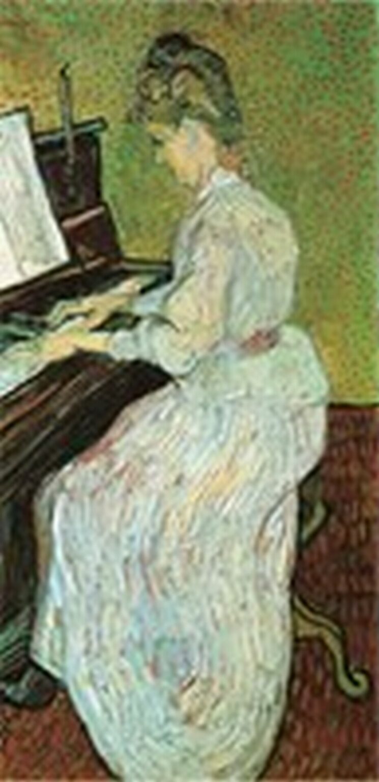 Van Gogh Marguerite Gachet al piano (1890)