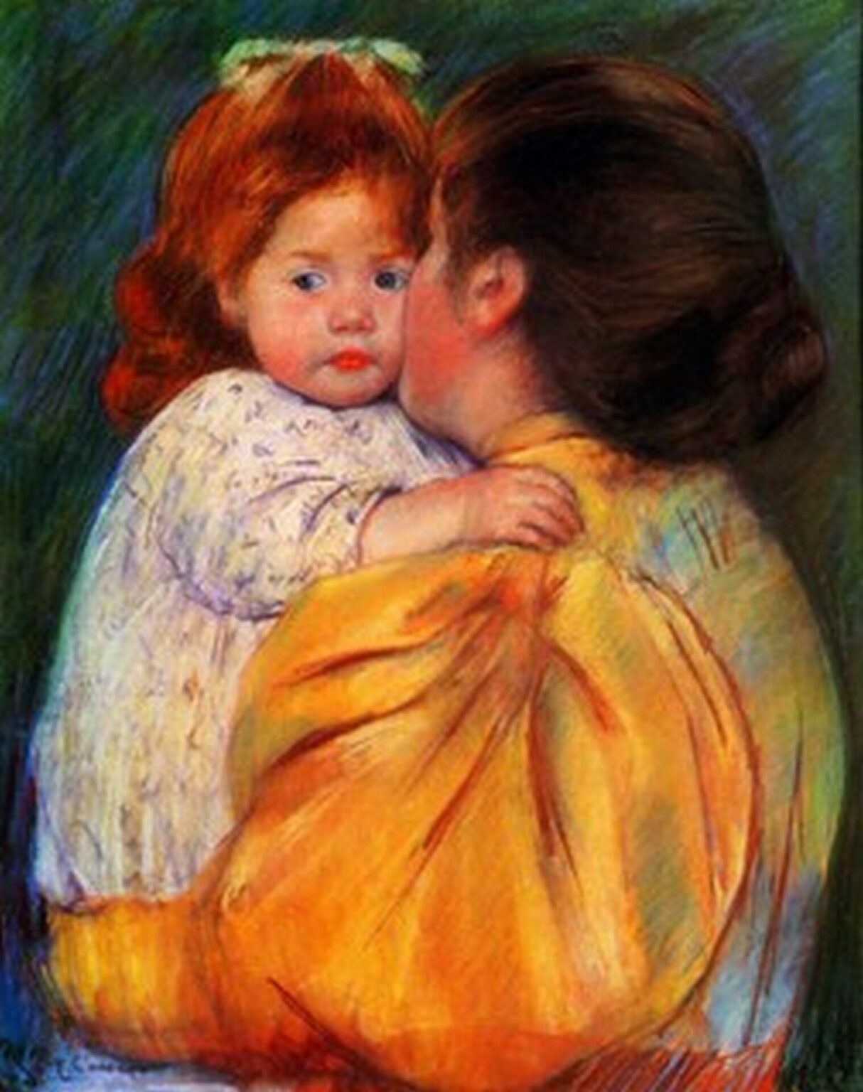 Cassatt Maternal Kiss (1896)