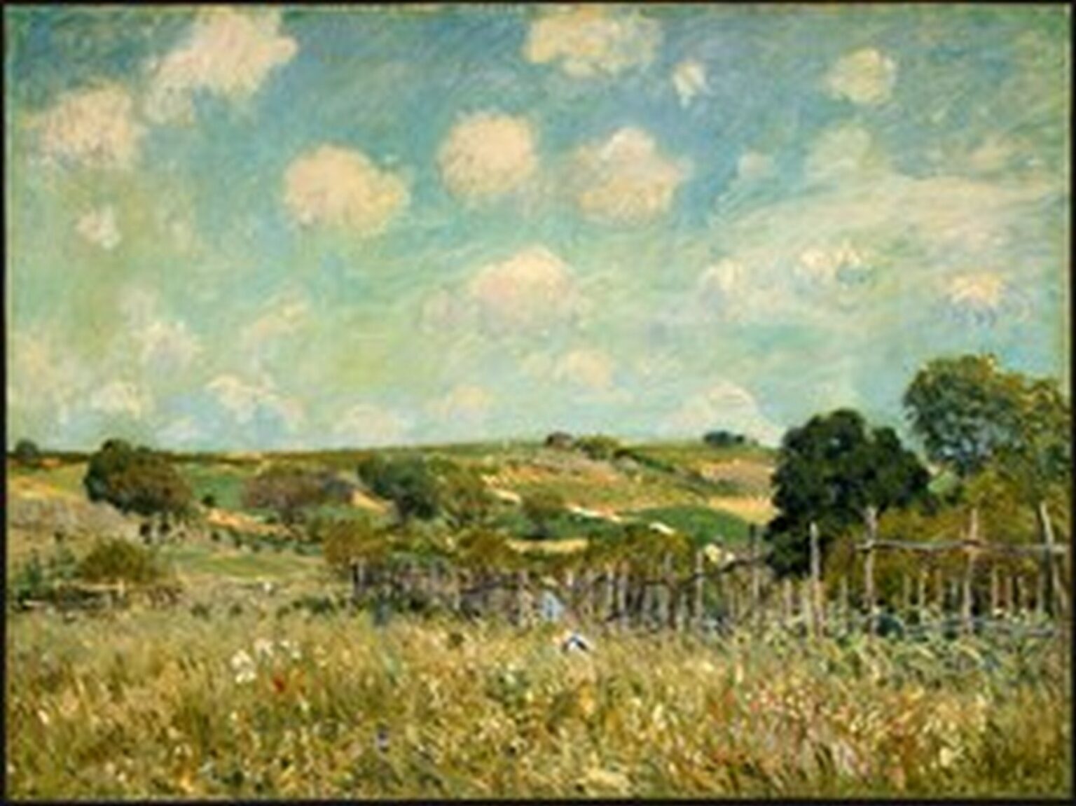 Sisley Meadow, Pradera (1875)