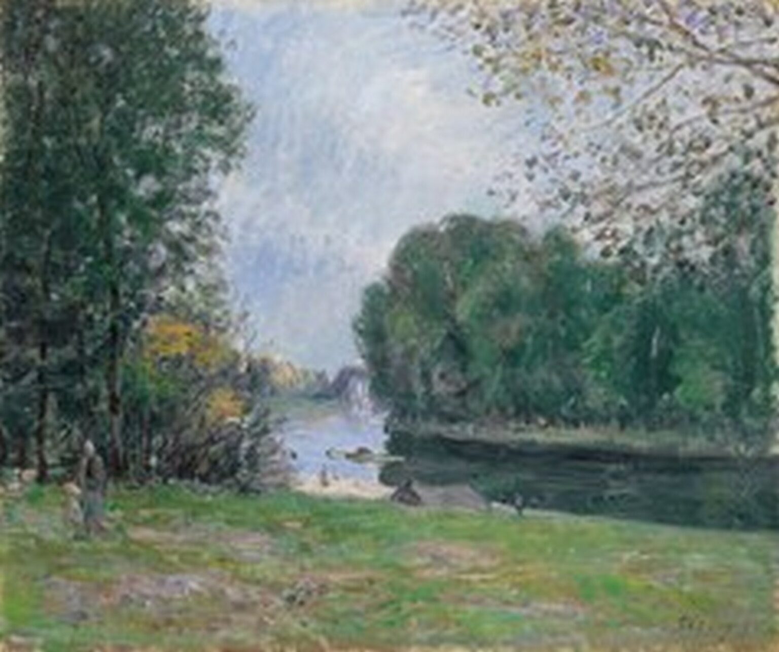 Sisley Meandro en el rio Loing (Verano, 1896)