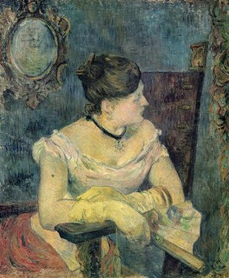 Gauguin Mette Gauguin in an Evening Dress (1884)