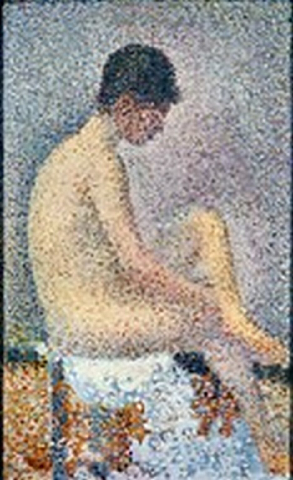 Seurat Model in profile (1886)