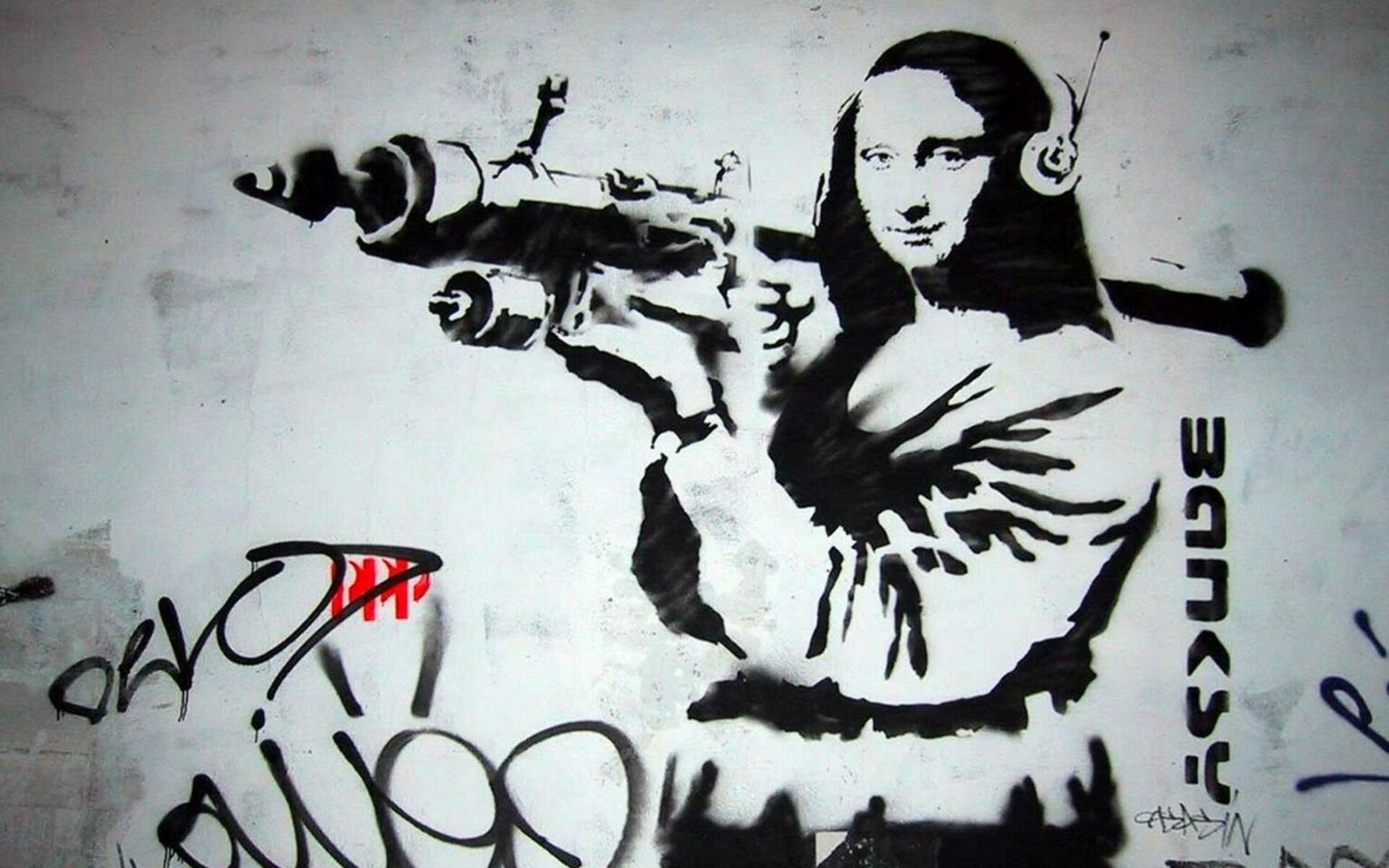 Banksy Mona Lisa Bazooka