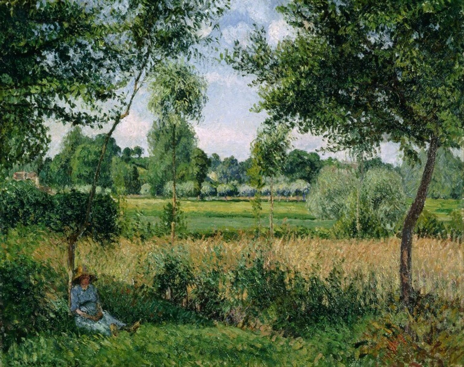 Pissarro Morning Sunlight Effect, Éragny