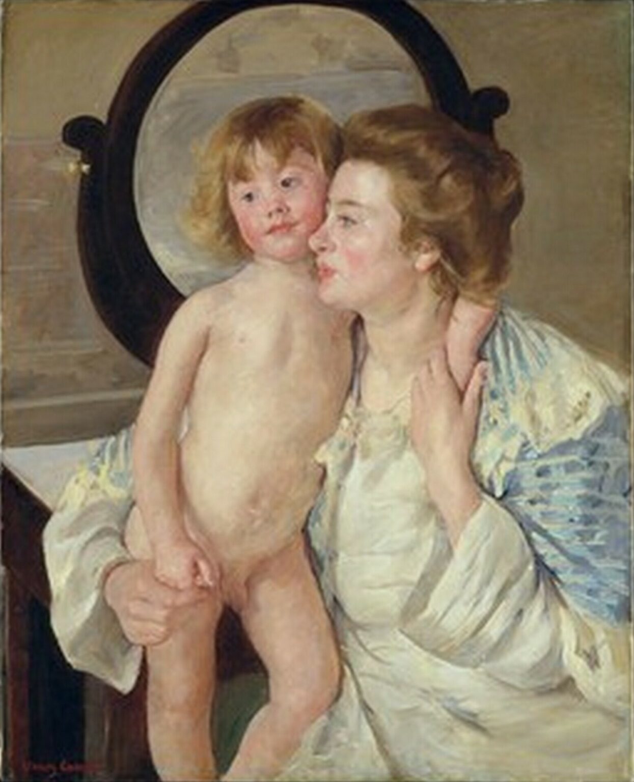 Cassatt Mother And Child The Oval Mirror (1898)