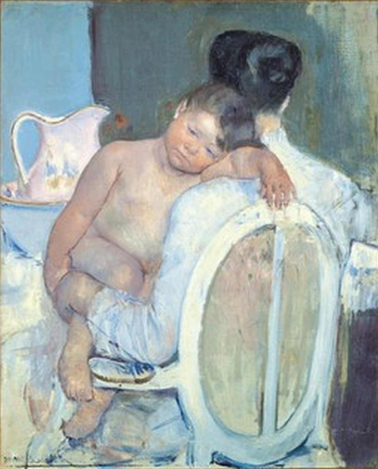 Cassatt Mother Holding a Child in Her arms(1890 )