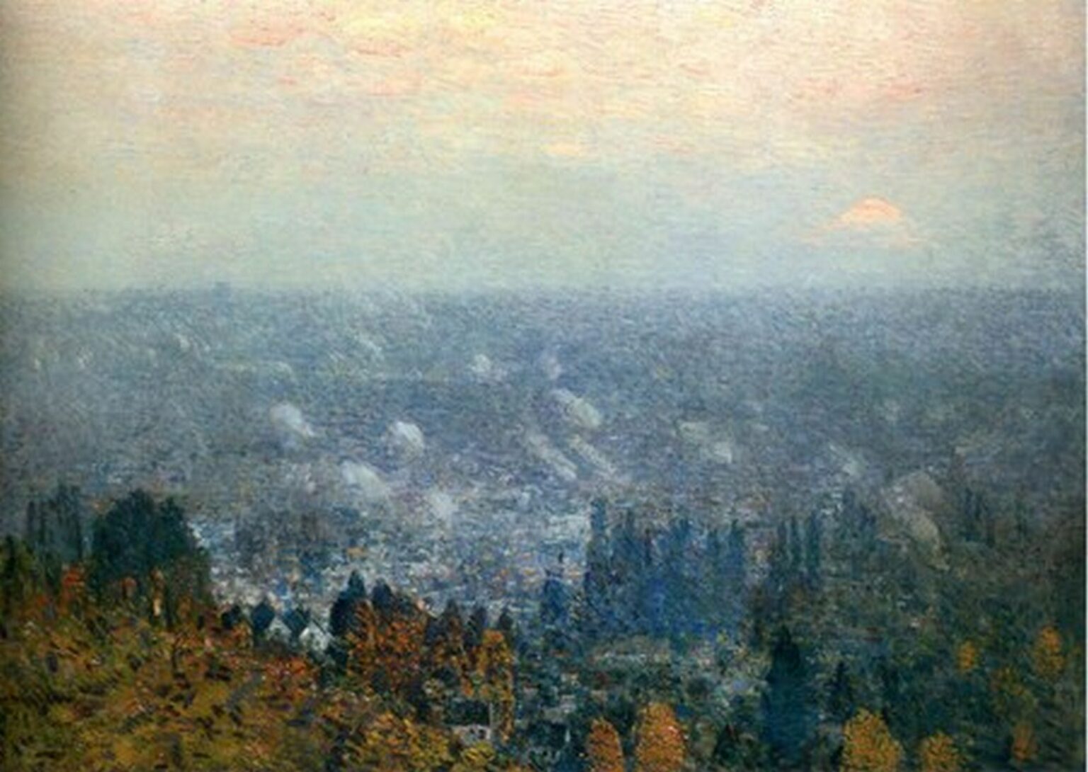 Hassam Mount Hood and the Valley of the Willamette