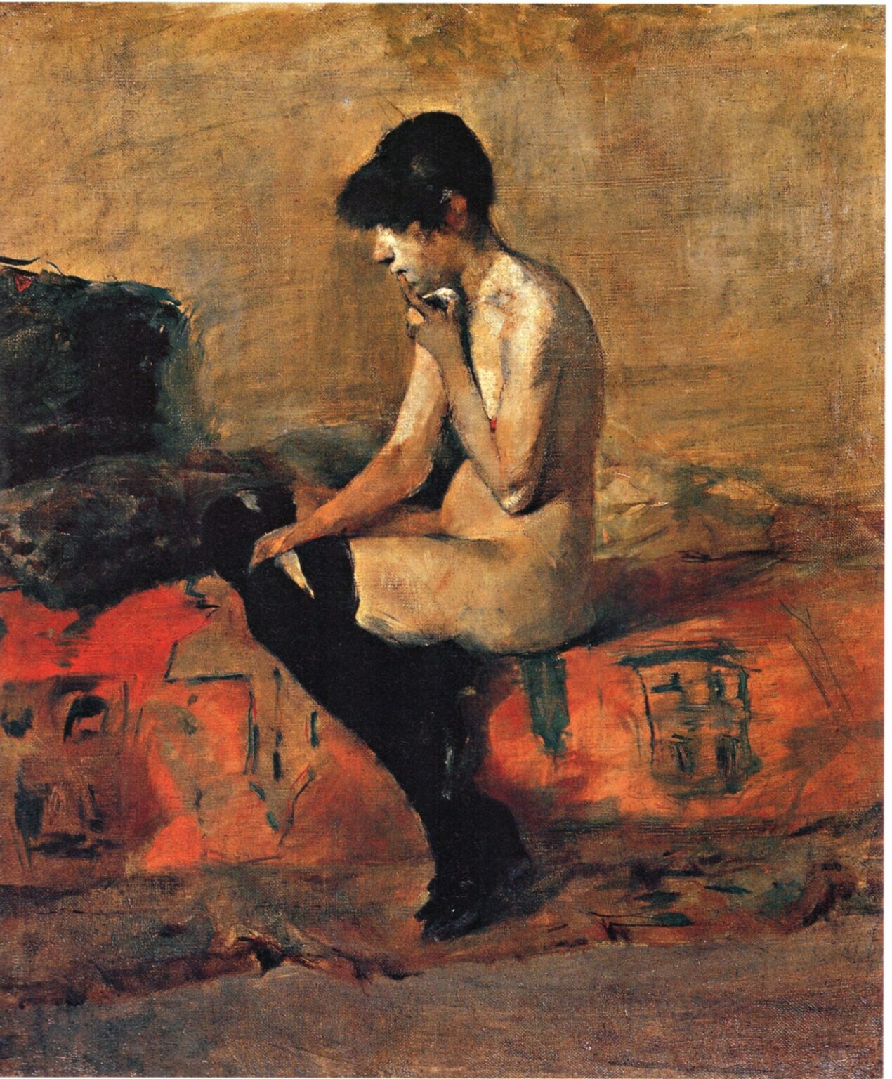 Toulouse-Lautrec Mujer desnuda en un diván (1882)