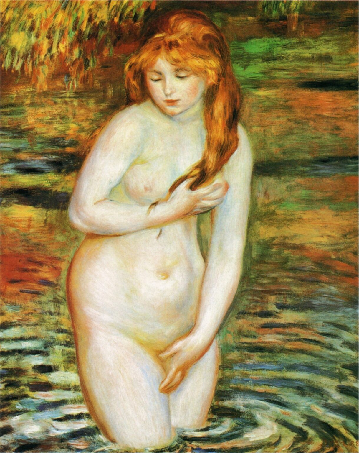 Renoir Mujer después del baño (1888)