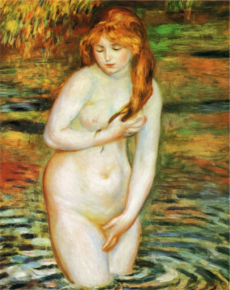 Renoir Mujer después del baño (1888)