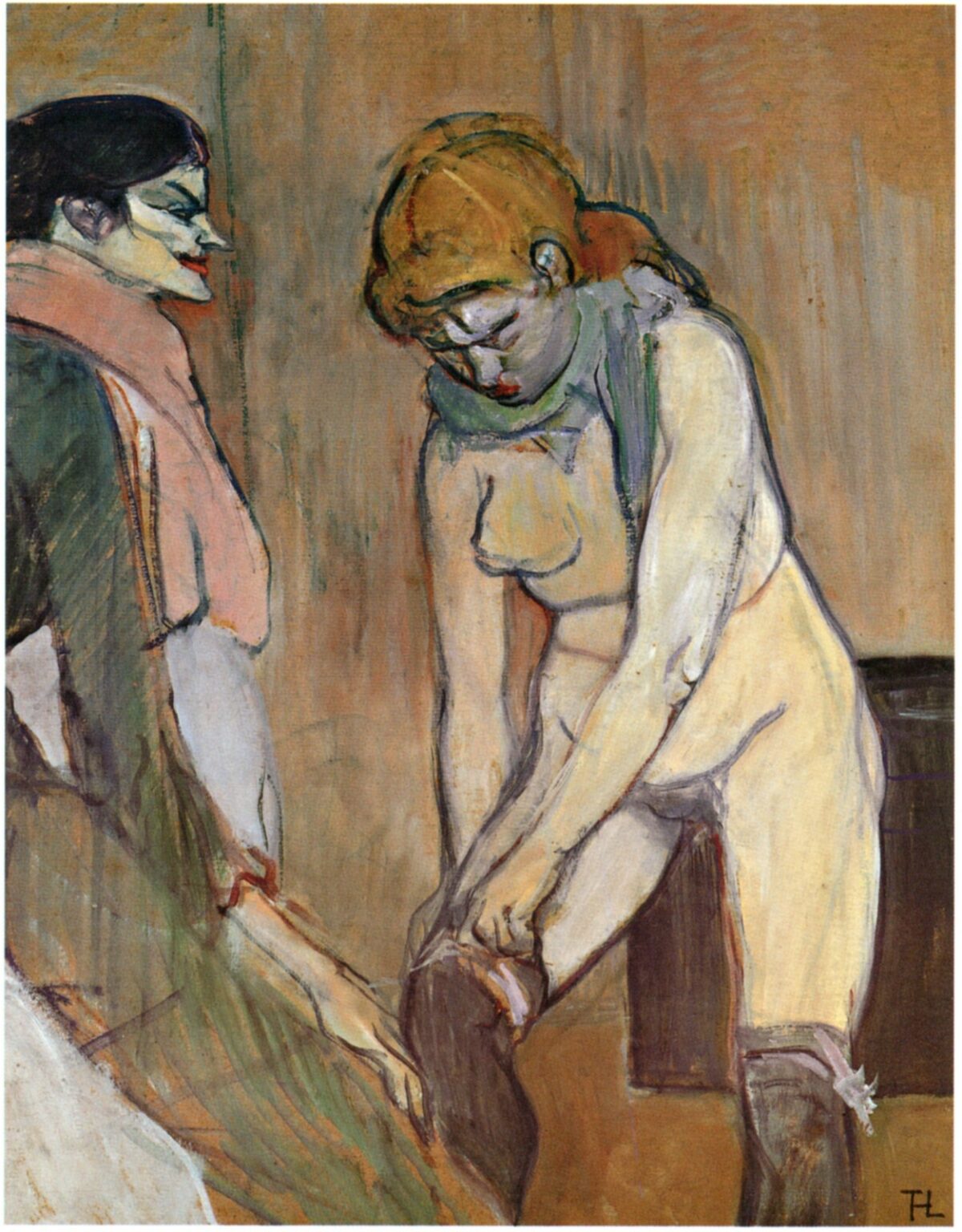 Toulouse-Lautrec Mujer poniéndose una media (1894)
