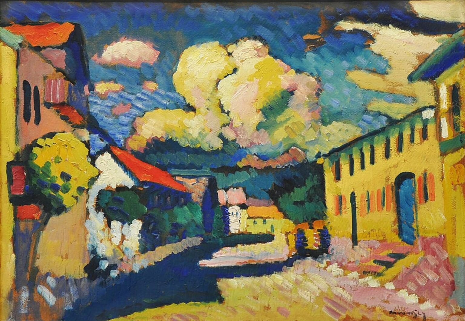 Kandinsky Murnau. A Village Street (1908)