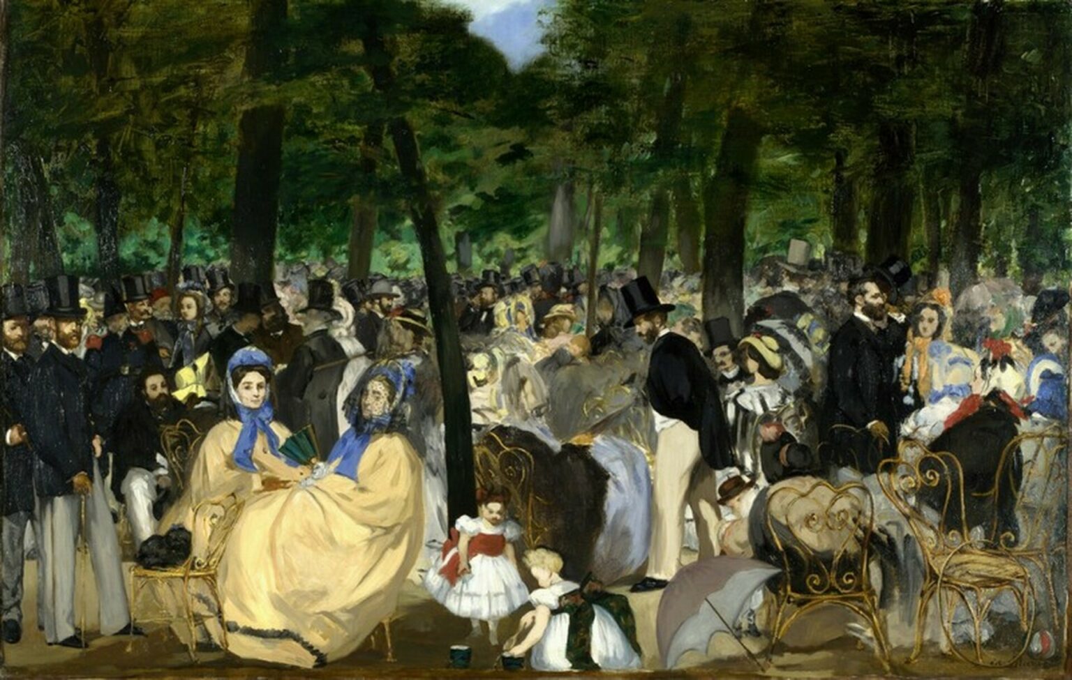Manet Music in the Tuileries (1862)