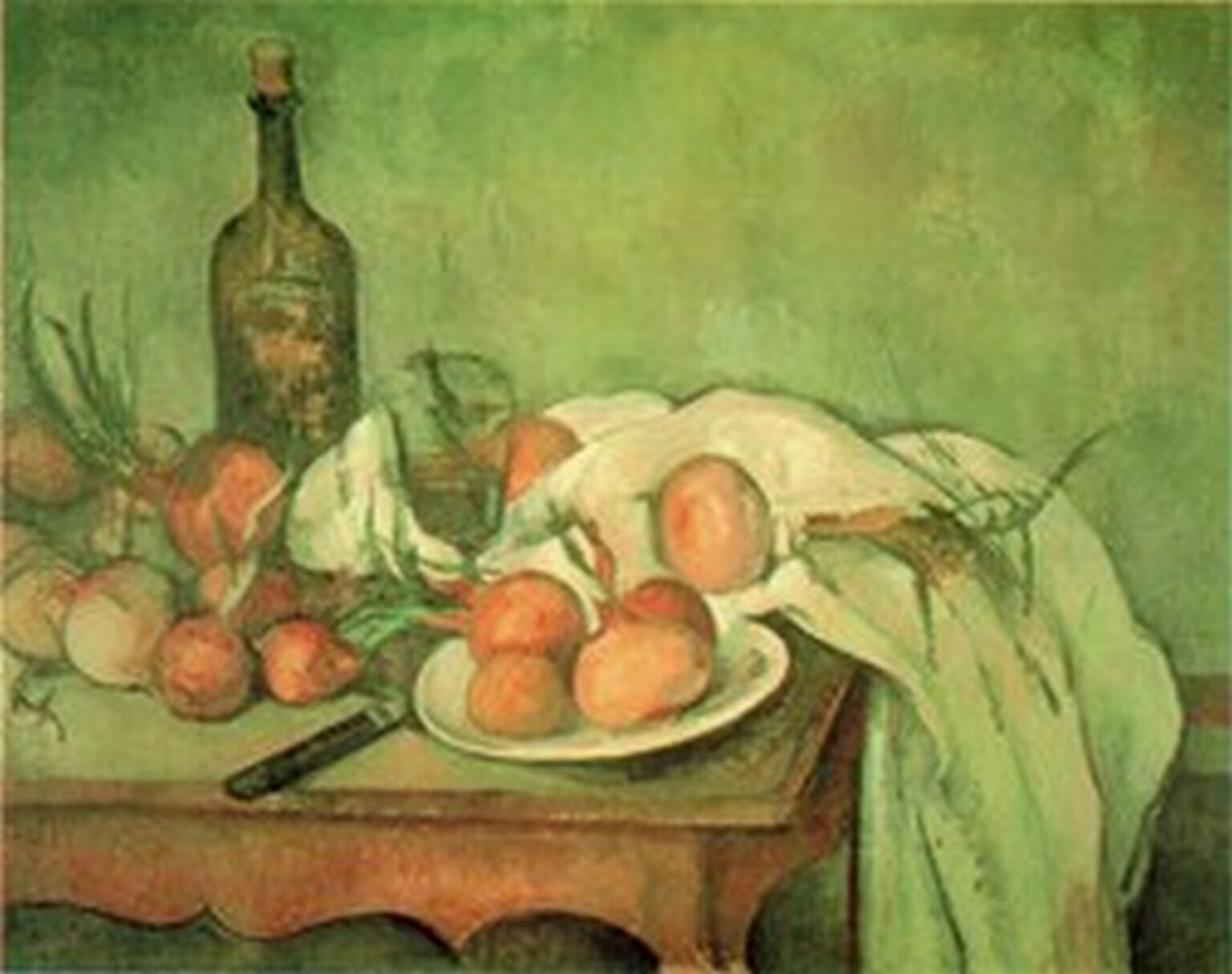 Cézanne Naturaleza muerta con cebollas (1895-1900)