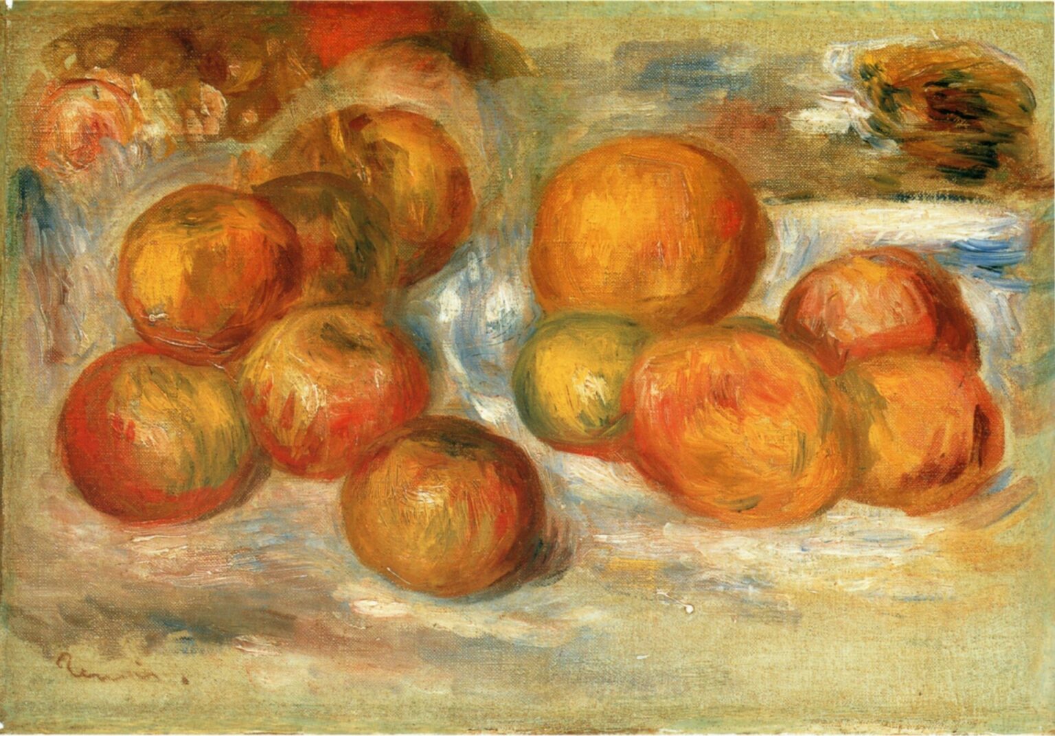 Renoir Naturaleza muerta con manzanas (1919)