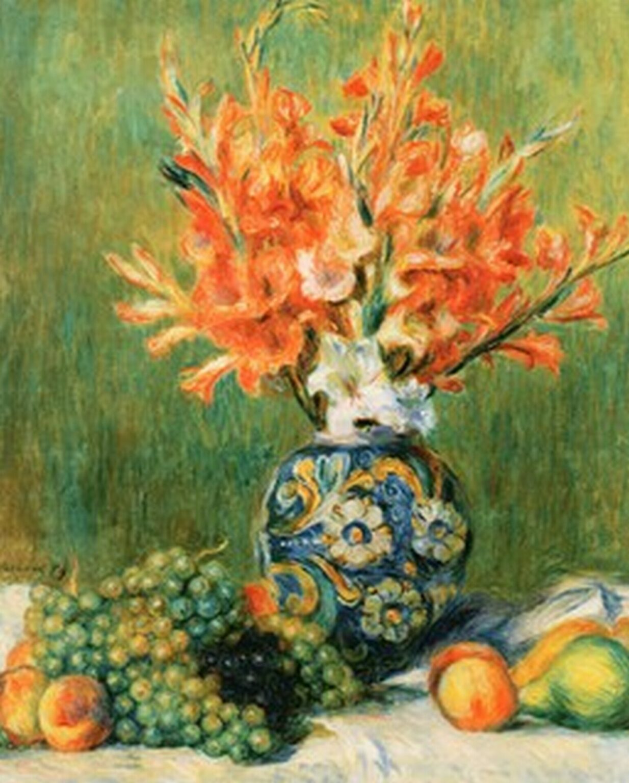 Renoir Nature morte, Fleurs et fruits (1889)