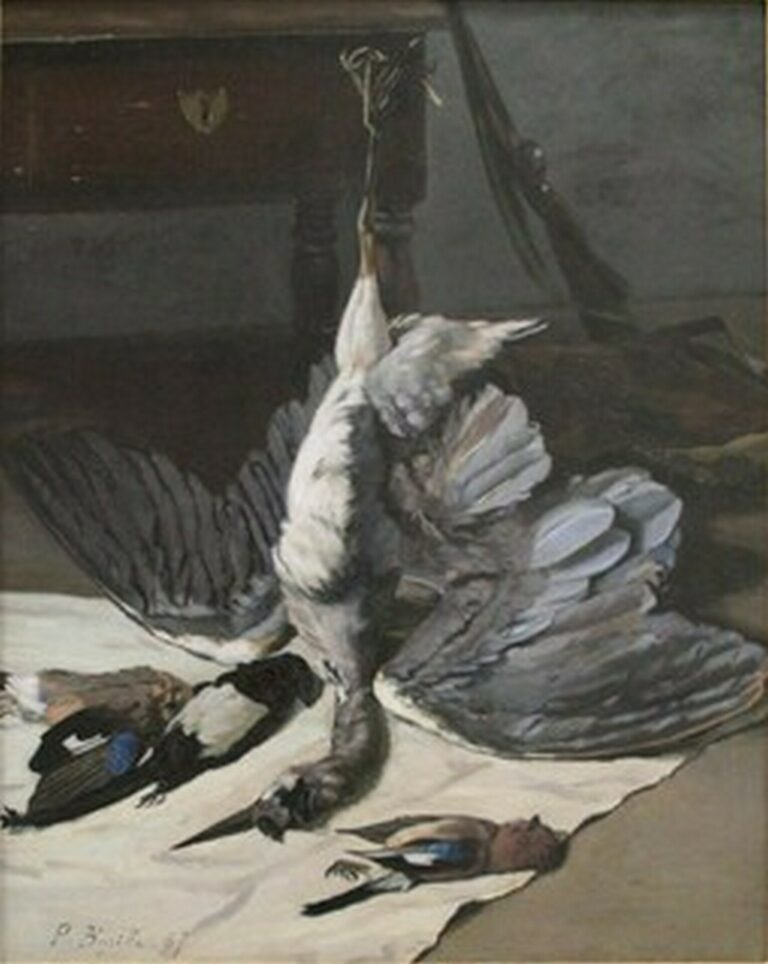 Bazille Nature morte au héron (1867)
