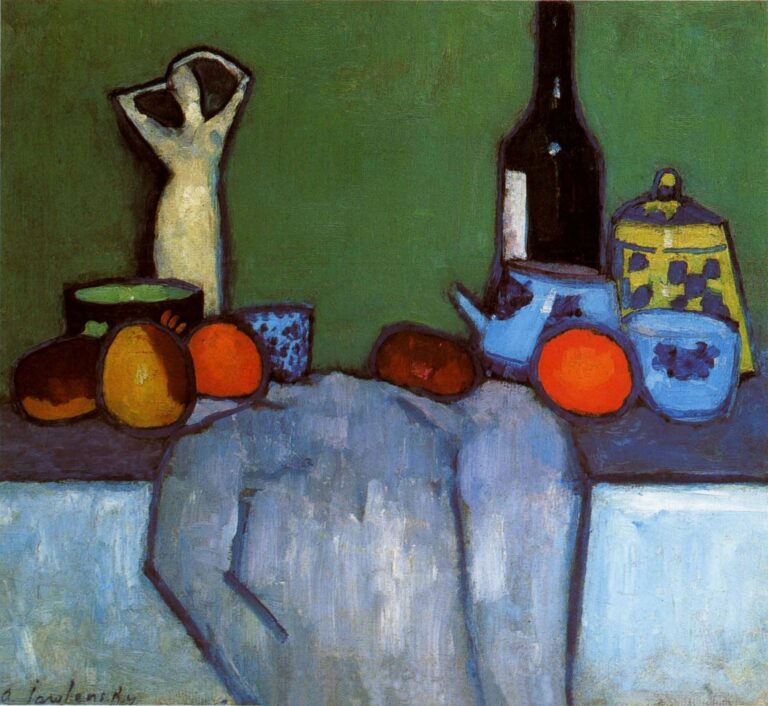 Jawlensky Nature morte avec bouteille