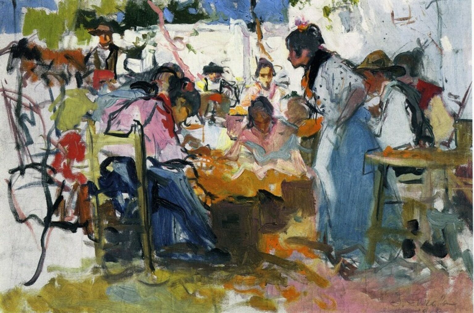 Sorolla Net Menders in Valencia (1909)