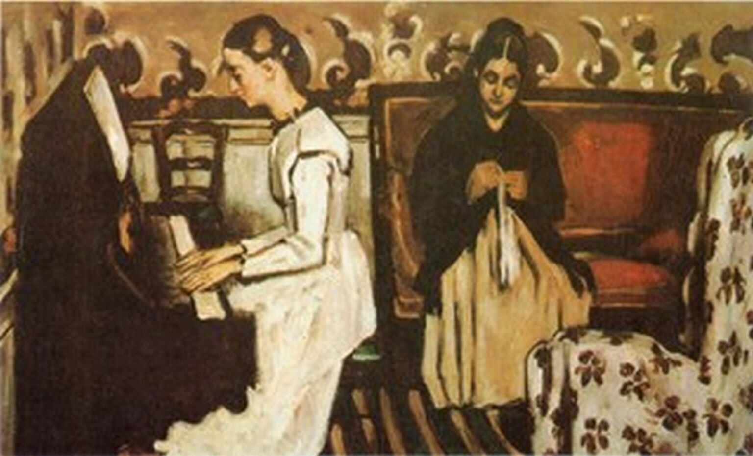 Cézanne Niña al piano (h. 1868-69)