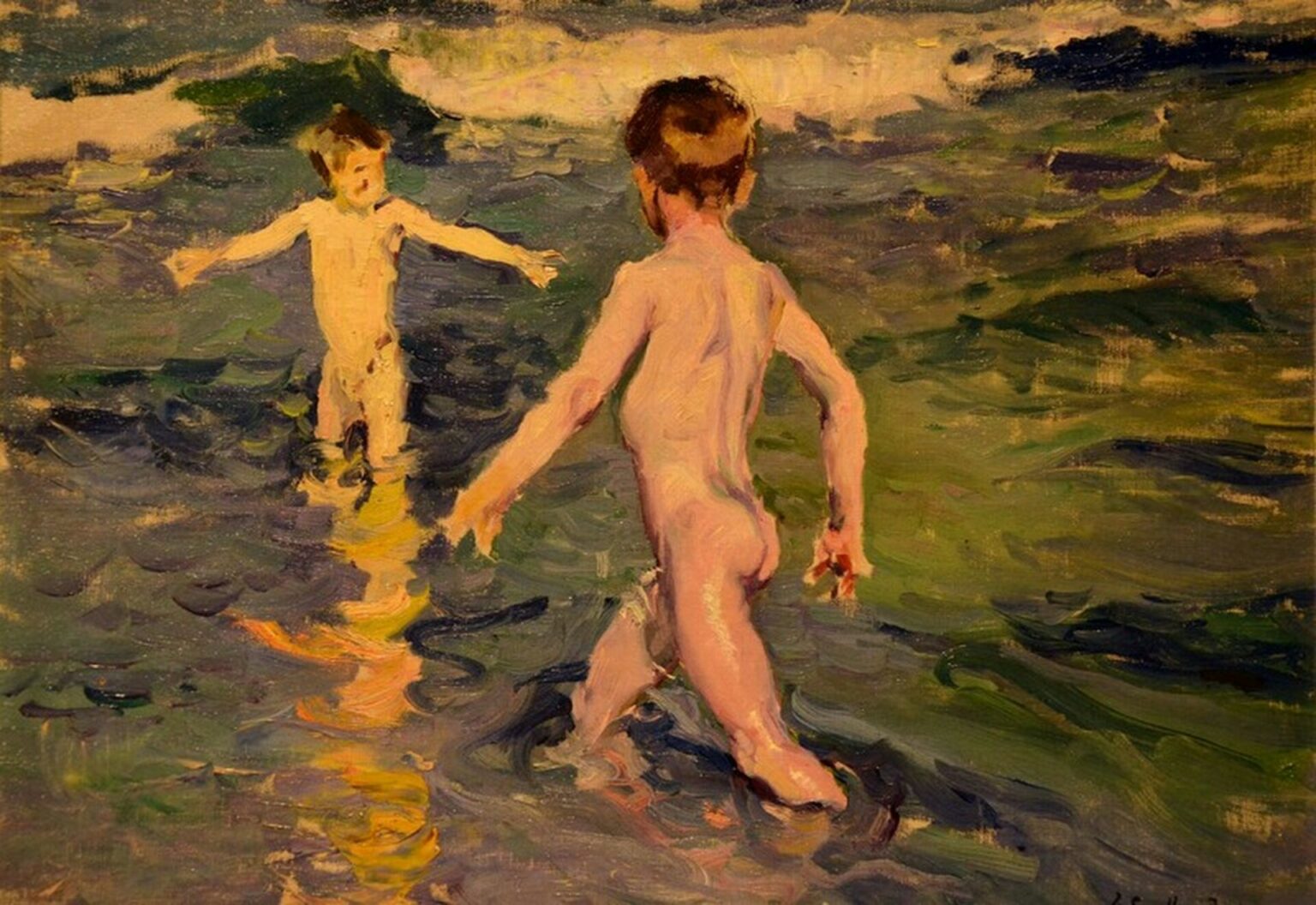 Sorolla Niños en el agua