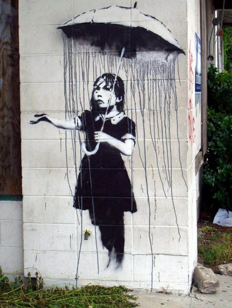 Banksy Nola (Gray rain)