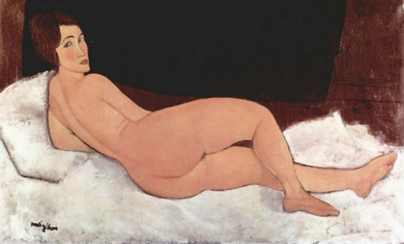 Modigliani Nude Looking over Her Right Shoulder (1917)