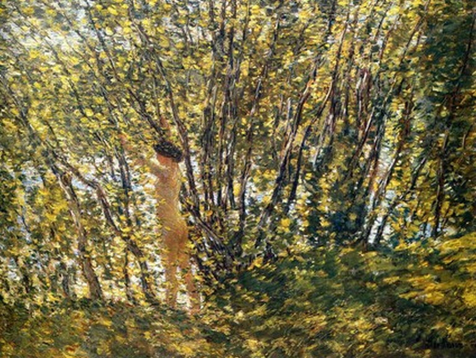Hassam Nude in Sunlilt Wood (1905)