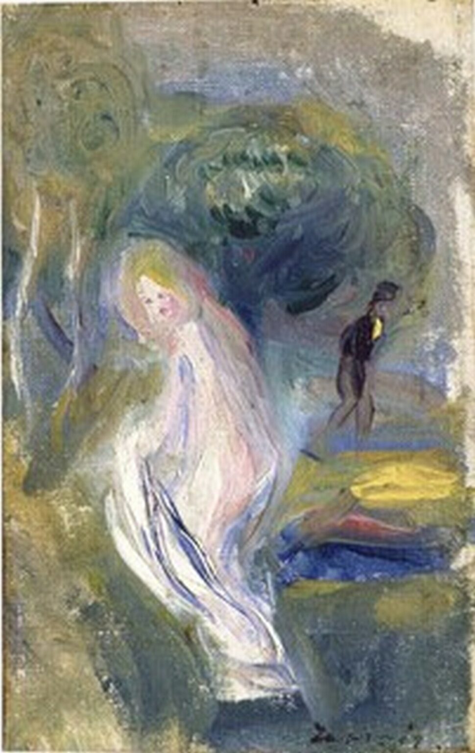 Renoir Nude with Figure in Background (c. 1882)